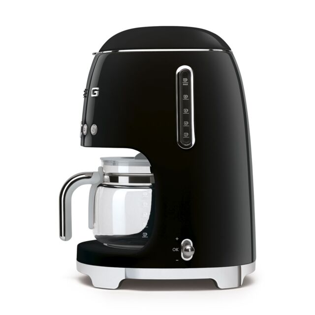 Smeg DCF02BLUK 50's Style Black Drip Coffee Machine