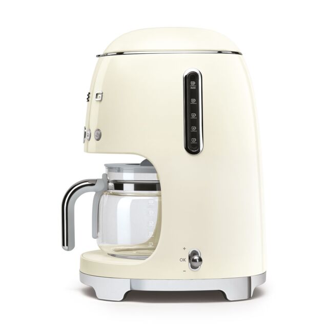 Smeg DCF02CRUK 50's Style Cream Drip Coffee Machine