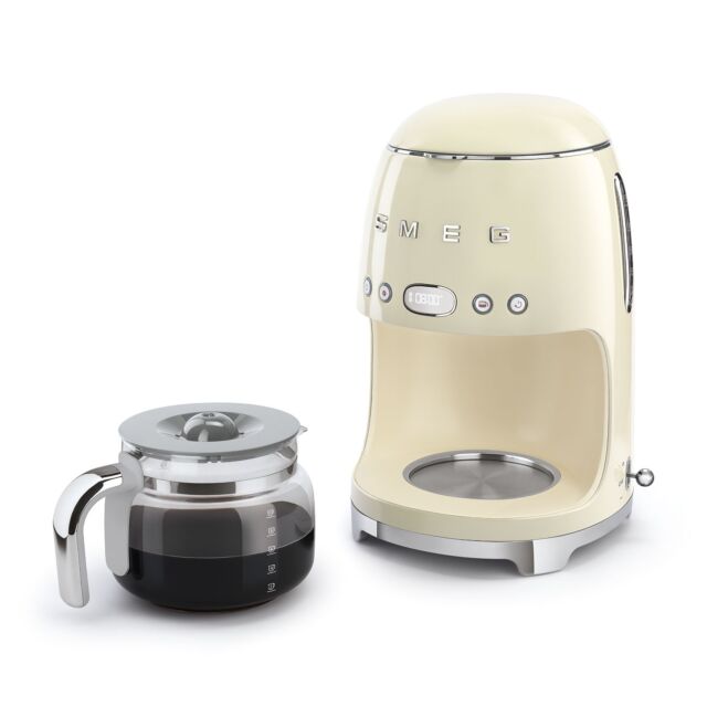 Smeg DCF02CRUK 50's Style Cream Drip Coffee Machine