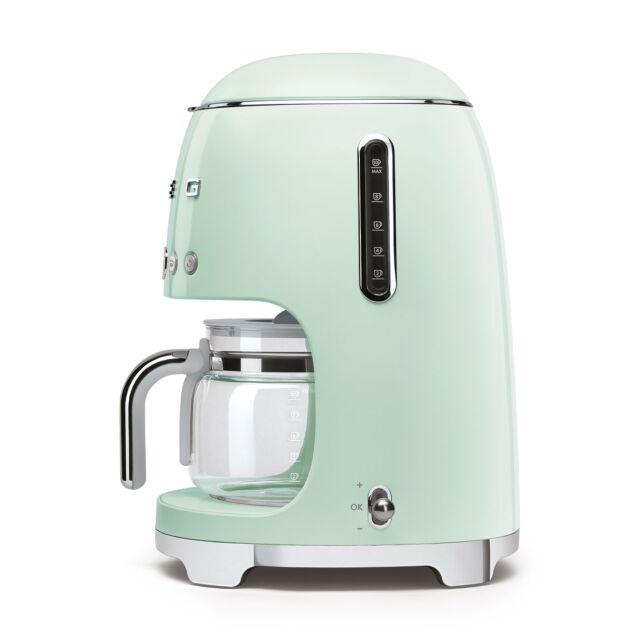 Smeg DCF02PGUK 50's Style Pastel Green Drip Coffee Machine