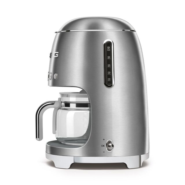 Smeg DCF02SSUK 50's Style Stainless Steel Drip Coffee Machine