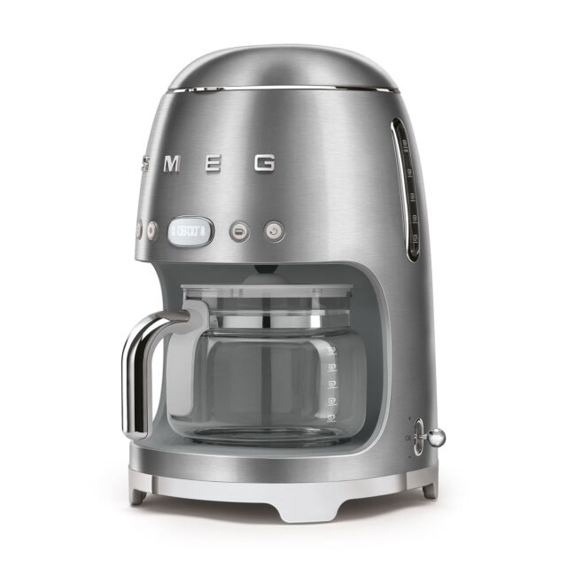 Smeg DCF02SSUK 50's Style Stainless Steel Drip Coffee Machine