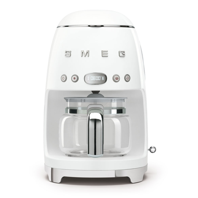 Smeg DCF02WHUK 50's Style White Drip Coffee Machine