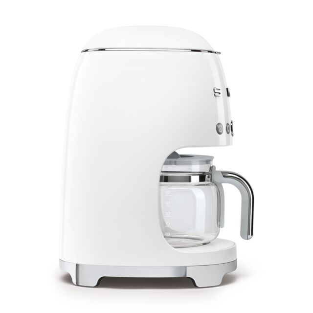 Smeg DCF02WHUK 50's Style White Drip Coffee Machine