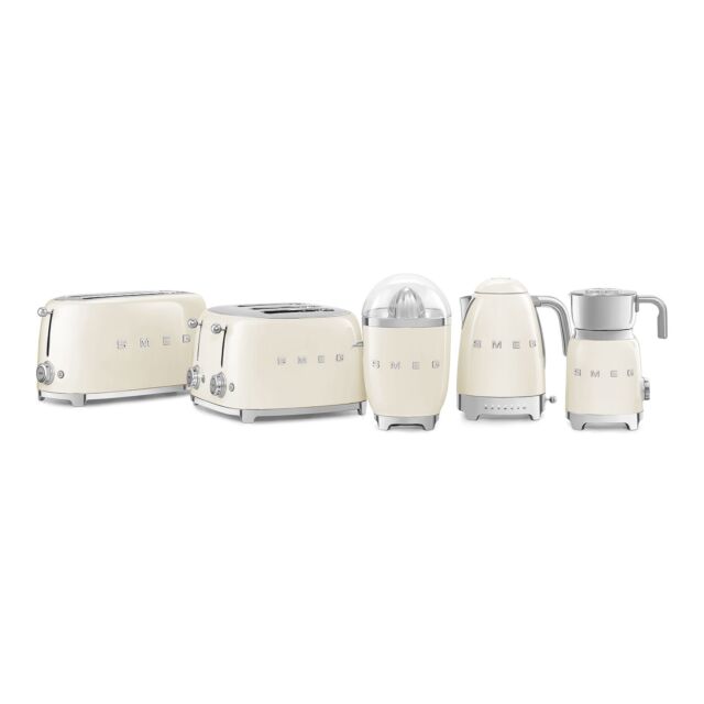 Smeg KLF04CRUK 50's Style Cream Variable Temperature Kettle