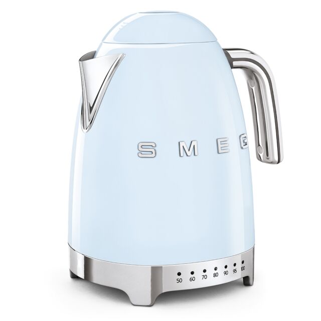 Smeg KLF04PBUK 50's Style Pastel Blue Variable Temperature Kettle