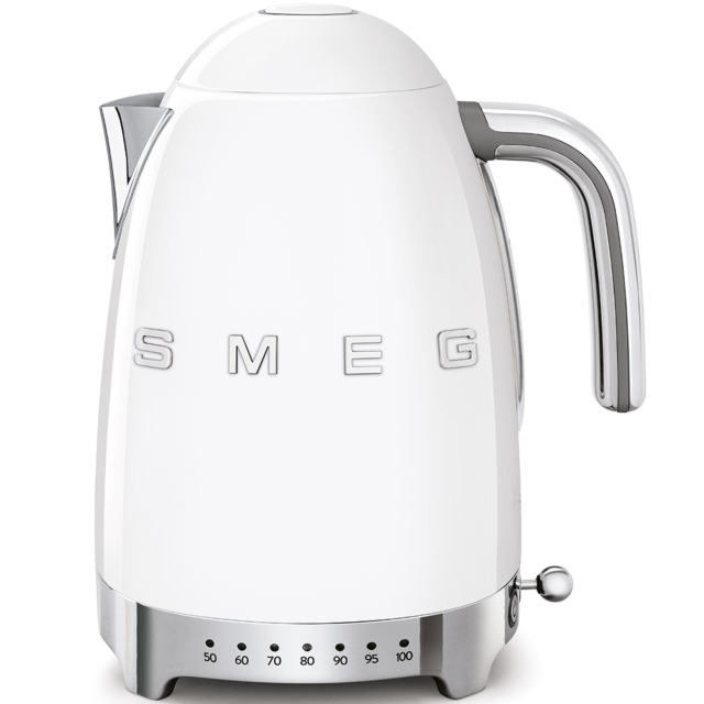 Smeg KLF04WHUK 50's Style White Variable Temperature Kettle