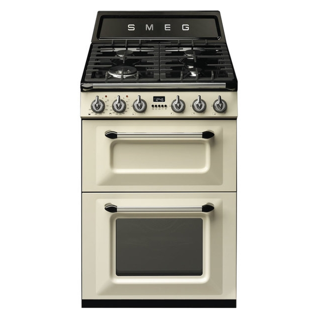 Smeg TR62P Victoria Dual Fuel Double Oven, 60cm, A Energy