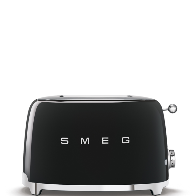 Smeg TSF01BLUK Black 2 Slice Toaster