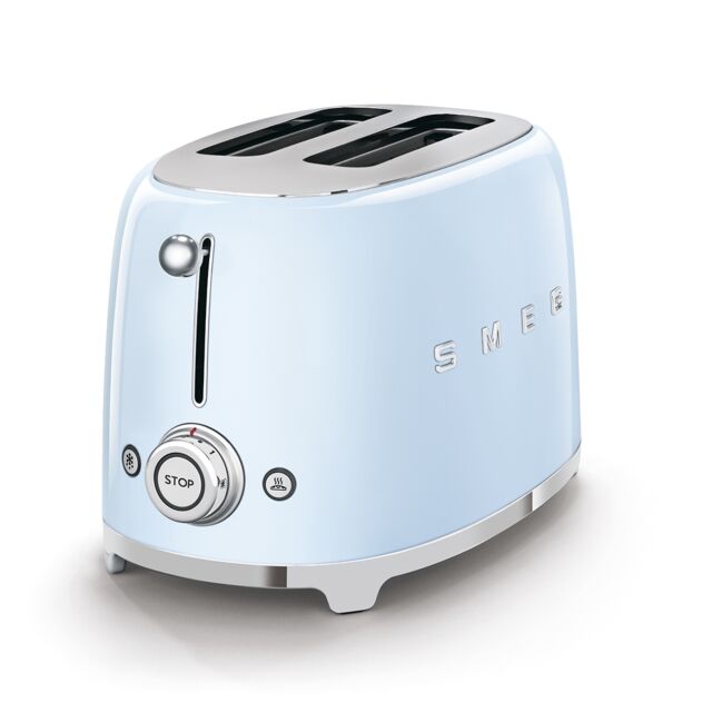 Smeg TSF01PBUK Pastel Blue 2 Slice Toaster
