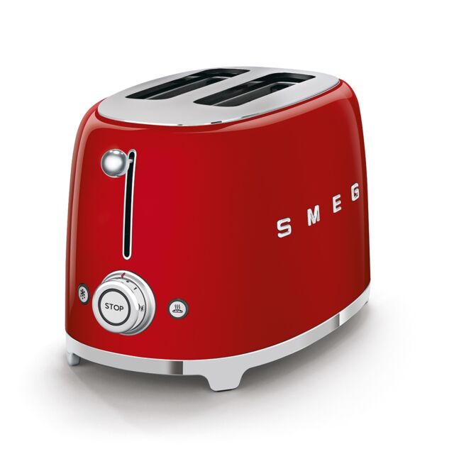 Smeg TSF01RDUK Red 2 Slice Toaster