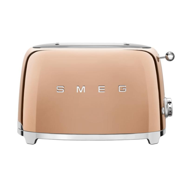 Smeg TSF01RGUK Rose Gold 2 Slice Toaster Limited Edition