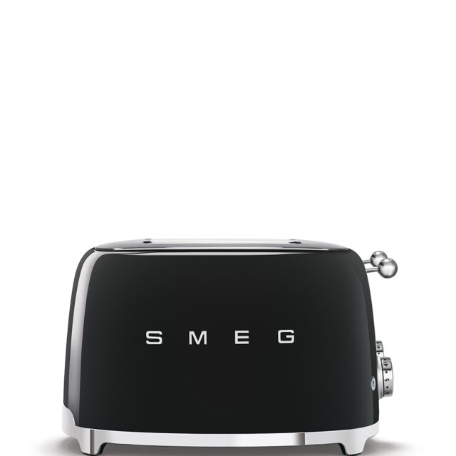 Smeg TSF03BLUK Black 4 Slice Toaster