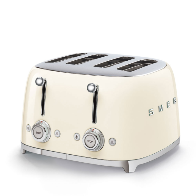 Smeg TSF03CRUK Cream 4 Slice Toaster