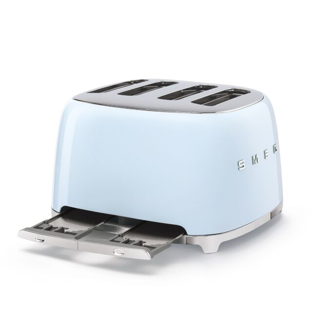 Smeg TSF03PBUK Pastel Blue 4 Slice Toaster
