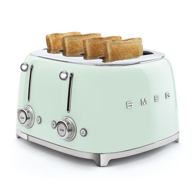 Smeg TSF03PGUK Pastel Green 4 Slice Toaster