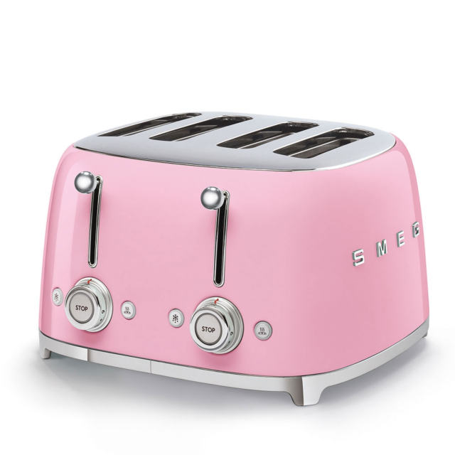 Smeg TSF03PKUK Pink 4 Slice Toaster