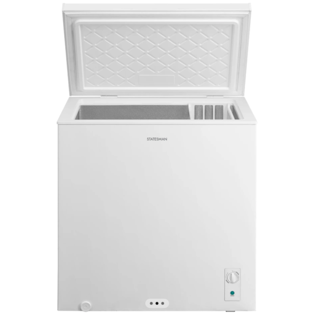 Statesman CHF198 White Chest Freezer, 198 Litre, 77Cm Wide, White
