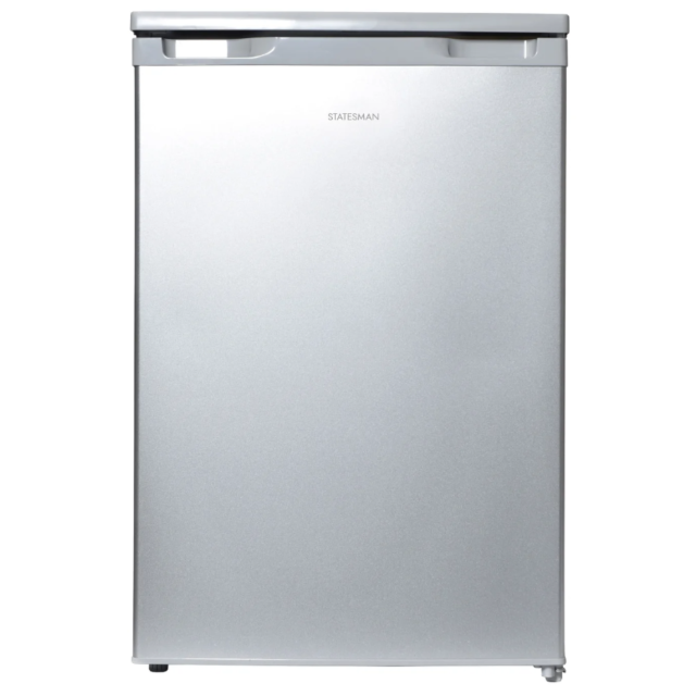 Statesman L255S Silver Under Counter Larder Fridge, 131 Litre, Silver