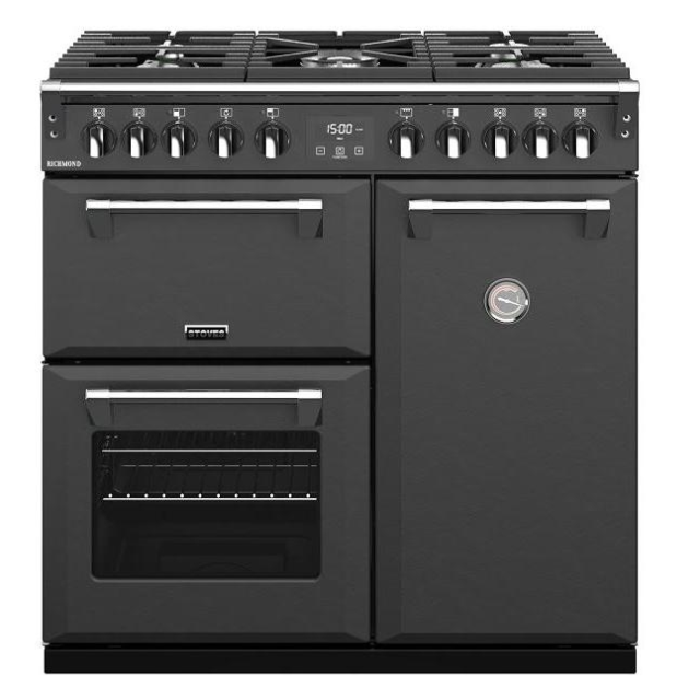 Stoves Richmond S900DF, 90cm, Dual Fuel, Anthracite Range Cooker 444410252