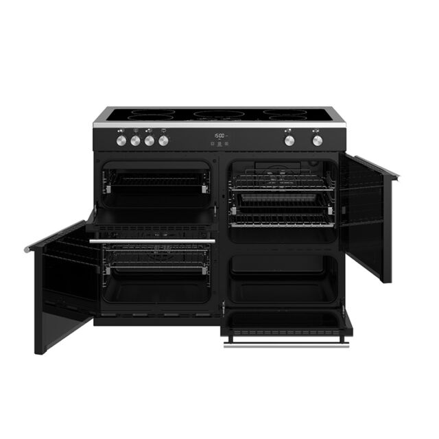Stoves Precision Deluxe S1100EI, 110cm, Induction, Black, Range Cooker 444410759