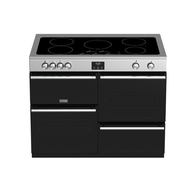 Stoves Precision Deluxe S1100EI, 110cm, Induction, Stainless Steel, Range Cooker 444410760