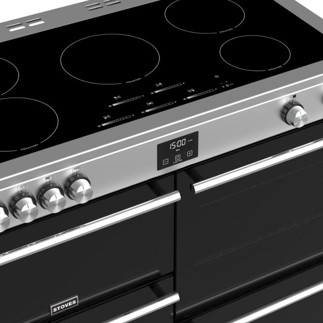 Stoves Precision Deluxe S1100EI, 110cm, Induction, Stainless Steel, Range Cooker 444410760