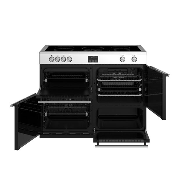 Stoves Precision Deluxe S1100EI, 110cm, Induction, Stainless Steel, Range Cooker 444410760