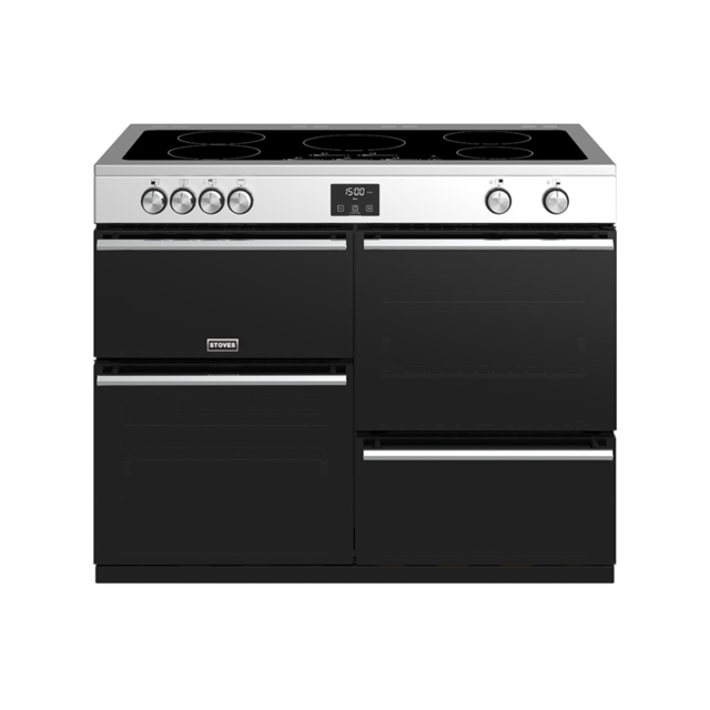 Stoves Precision Deluxe S1100EI, 110cm, Induction, Stainless Steel, Range Cooker 444410760