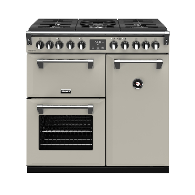 Stoves Richmond Deluxe S900DF, 90cm, Dual Fuel, Porcini Mushroom Range Cooker 444410898