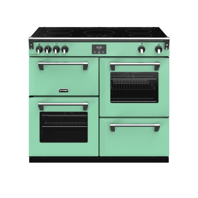 Stoves Richmond Deluxe S1000EI, 100cm, Induction, Mojito Mint Range Cooker 444410954