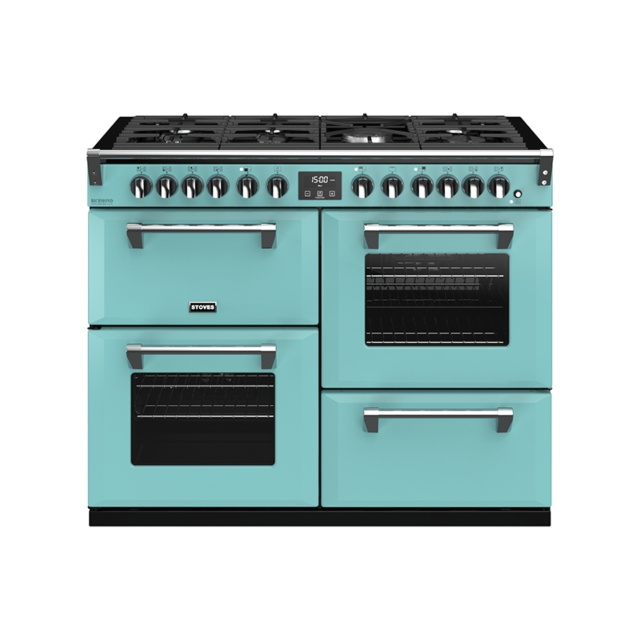 Stoves Richmond Deluxe S1100DF, 110cm, Dual Fuel, Country Blue Range Cooker 444410971