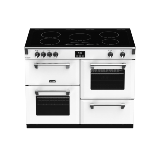 Stoves Richmond Deluxe S1100EI, 110cm, Induction, Icy White Range Cooker 444410987