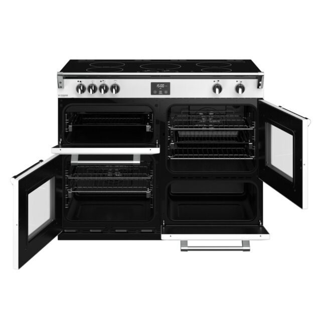 Stoves Richmond Deluxe S1100EI, 110cm, Induction, Icy White Range Cooker 444410987
