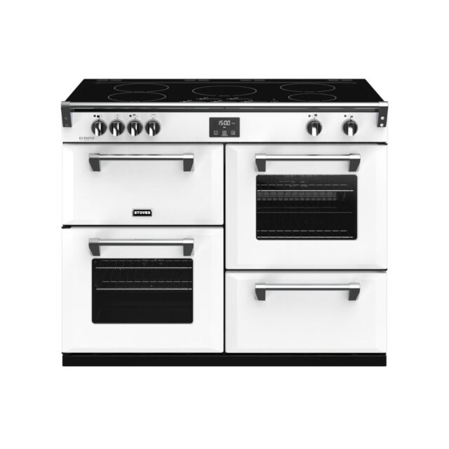 Stoves Richmond Deluxe S1100EI, 110cm, Induction, Icy White Range Cooker 444410987