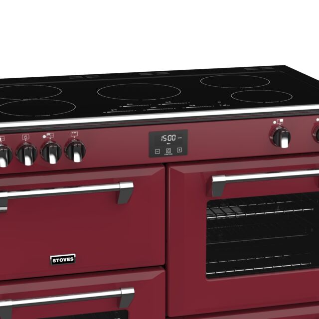 Stoves Richmond Deluxe S1100EI, 110cm, Induction, Chilli Red, Range Cooker 444410991