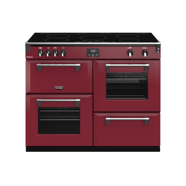 Stoves Richmond Deluxe S1100EI, 110cm, Induction, Chilli Red, Range Cooker 444410991
