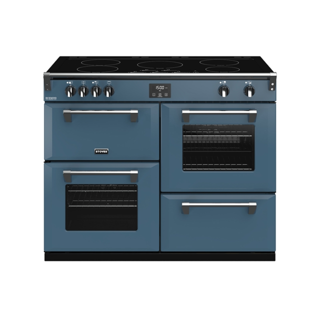 Stoves Richmond Deluxe S1100EI, 110cm, Induction, Thunder Blue Range Cooker 444410993