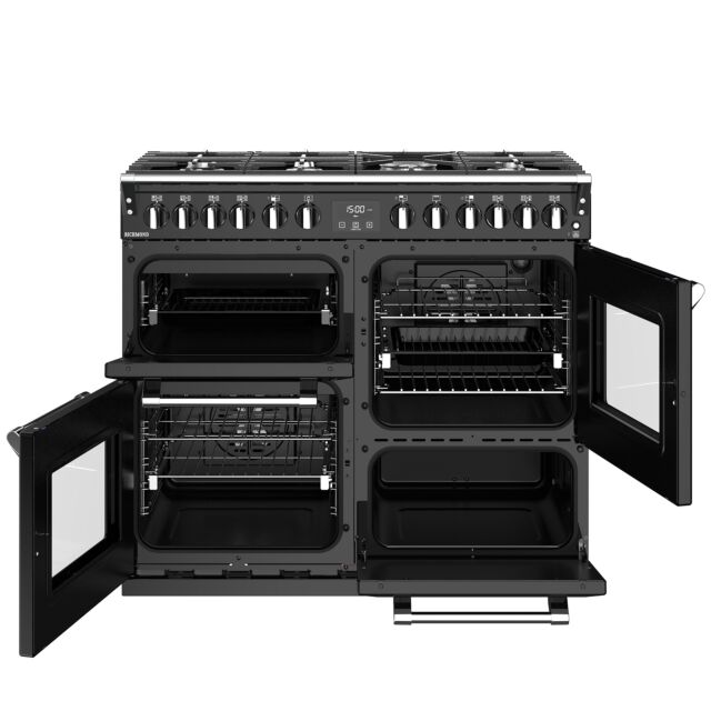 Stoves Richmond S1000DF, 100cm, Dual Fuel, Black Range Cooker 444444451