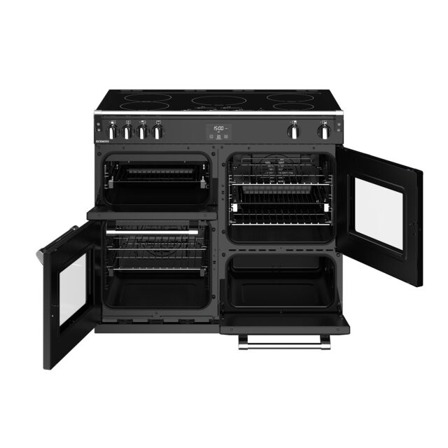 Stoves Richmond S1000EI, 100cm, Induction, Black Range Cooker 444444460