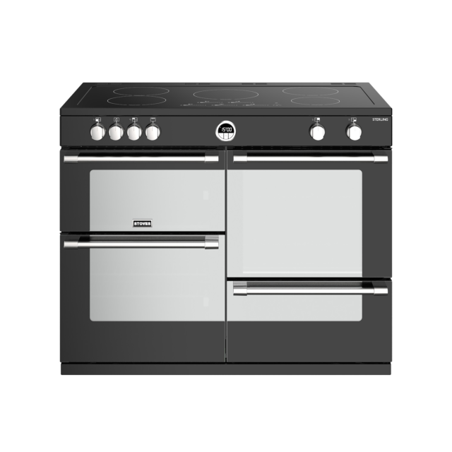 Stoves Sterling S1100EI, 110cm, Induction, Black Range Cooker 444444507