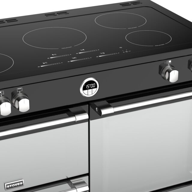 Stoves Sterling S1100EI, 110cm, Induction, Black Range Cooker 444444507