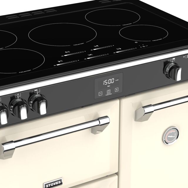 Stoves Richmond Deluxe S900EI, 90cm, Induction, Cream Range Cooker 444444906