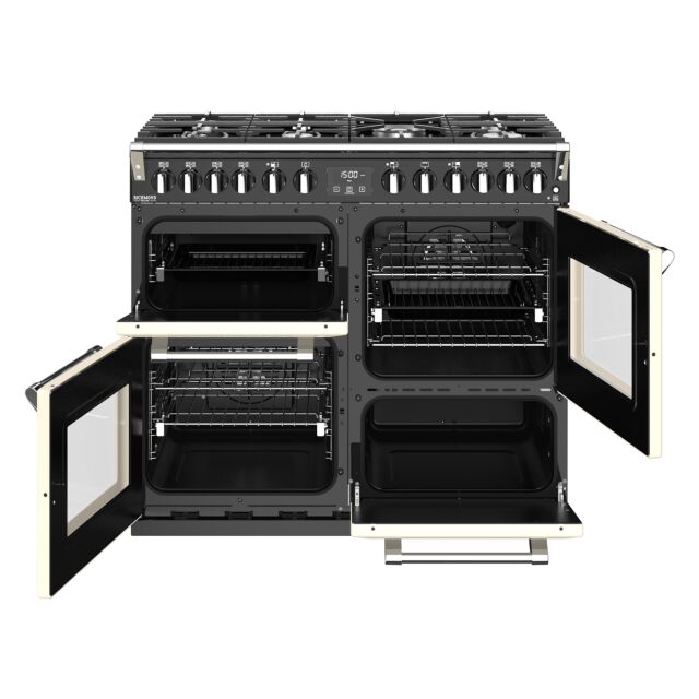 Stoves Richmond Deluxe S1000DF, 100cm, Dual Fuel, Cream Range Cooker 444444908