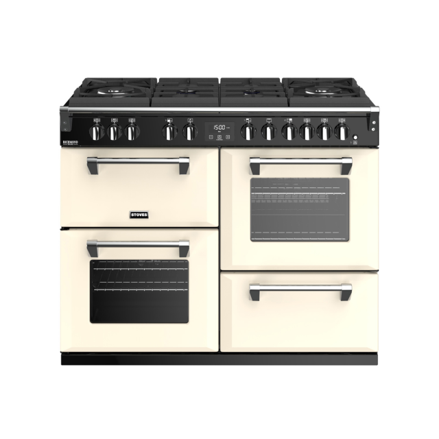 Stoves Richmond Deluxe S1100DF GTG, 110cm, Dual Fuel, Cream Range Cooker 444444920