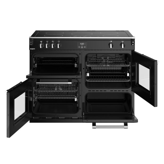 Stoves Richmond Deluxe S1100EI, 110cm, Induction, Black Range Cooker 444444925