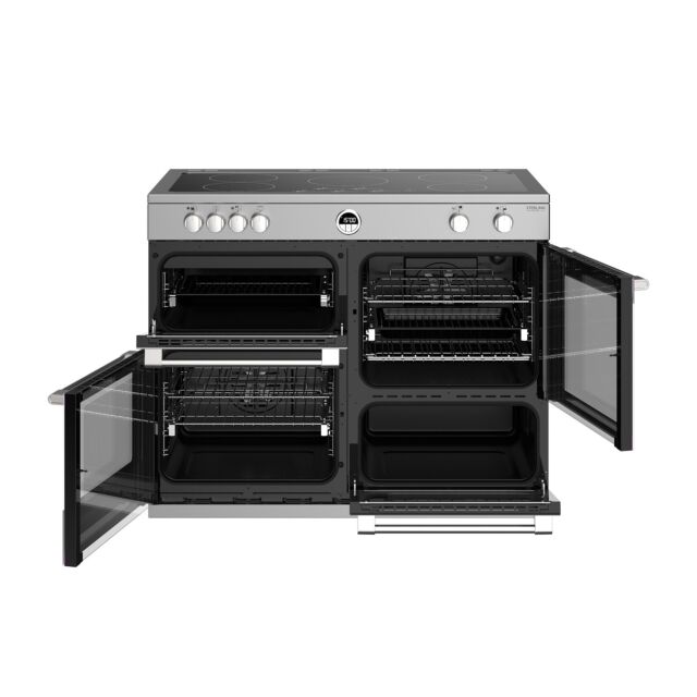 Stoves Sterling Deluxe S1100EI, 110cm, Induction, Stainless Steel Range Cooker 444444960