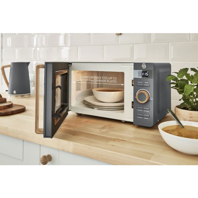 Swan SM22036GRYN Nordic Microwave, 800W, 20L