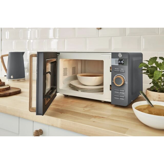 Swan SM22036GRYN Nordic Microwave, 800W, 20L
