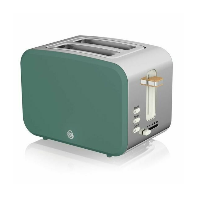 Swan ST14610GREN Green Nordic 2 Slice Toaster